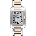 Cartier Tank Anglaise Small Steel Rose Gold Ladies Watch W5310019