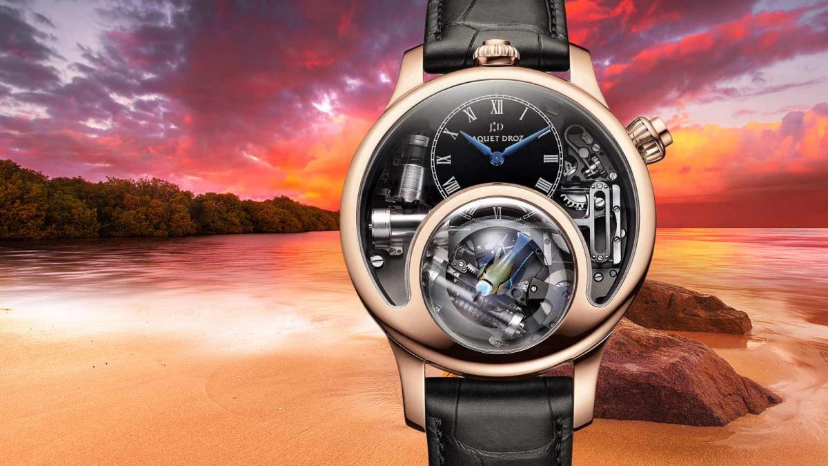Jaquet Droz Les Ateliers d'Art Automata The Charming Bird Mens Watch