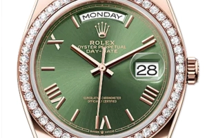 Rolex Day Date 36 Olive Green Diamond Dial